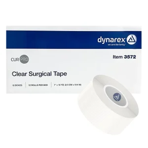 Dynarex 1 Inch Clear Surgical Tape Rolls