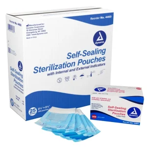 Dynarex Sterilization Pouch 2.25 Inch by 2.75 Inch Case