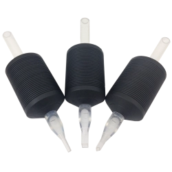 3 disposable black tattoo tubes