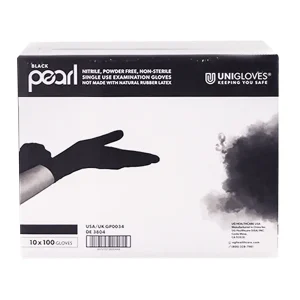 Black Pearl Nitrile Gloves Case