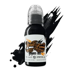 1 Ounce World Famous Pitch Black Tattoo Ink