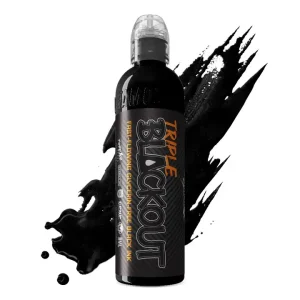 4 Ounce World Famous Triple Blackout Tattoo Ink