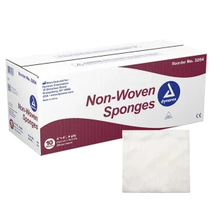 Case of 2,000 Dynarex 4x4 Inch Non Woven Sponge Pads
