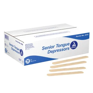 Case of 5,000 Dynarex 6 Inch Wood Tongue Depressors