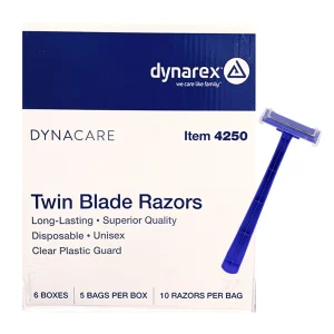 300 Pieces of Dynarex Twin Blade Razors