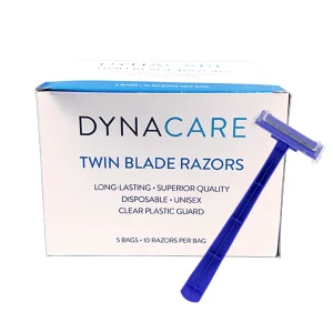 50 Pieces of Dynarex Twin Blade Razors
