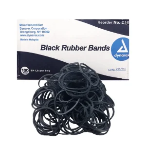Black Dynarex Rubber Bands #12 Case