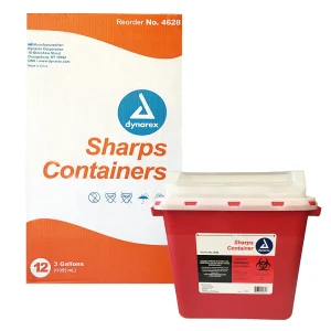 Dynarex Sharps Container 3 Gallon Case