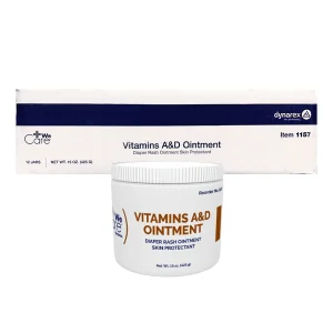 Case of 15 Ounce Dynarex Vitamins A & D Ointment Jars