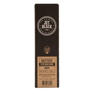 Jet Black 2.5 x 7.8 Inch Tattoo Pen Machine Bags