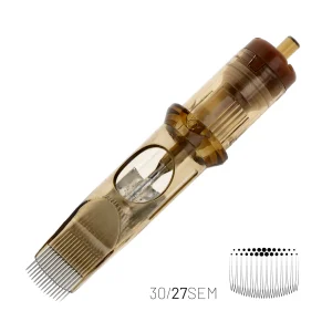 Kwadron Tattoo Cartridge Needle, 27 Curved Magnum #10 30/27SEMLT