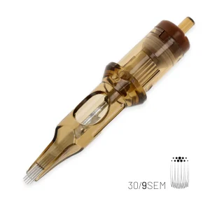 Kwadron Tattoo Cartridge Needle, 9 Curved Magnum #10 30/9SEMLT
