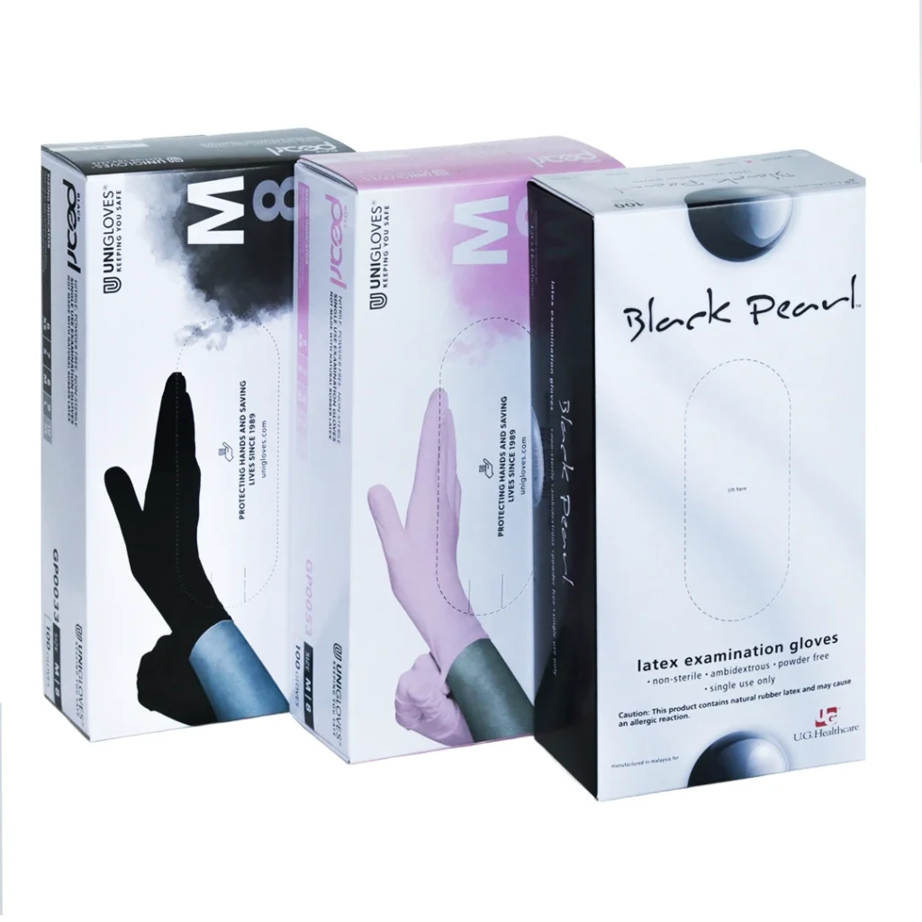 Latex and Nitrile Glove Boxes
